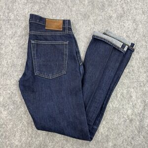 Vince Mens Jeans 29x32 Blue Selvege‎ Demin Button Fly 5 Pocket